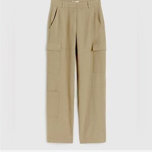 Lightweight linen feel cargo utility pants